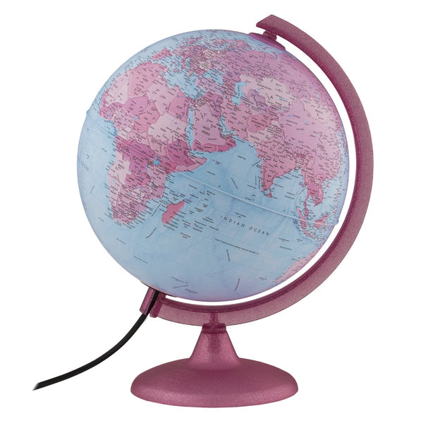 Pink Continental Globe