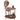 Giasone Bar Globe by Waypoint Geographic — sixteen-inch antique-style globe on a wooden trolley cart with the sphere opened at the equator, revealing interior glassware and a lower shelf with compass-rose inlay carrying spirits.